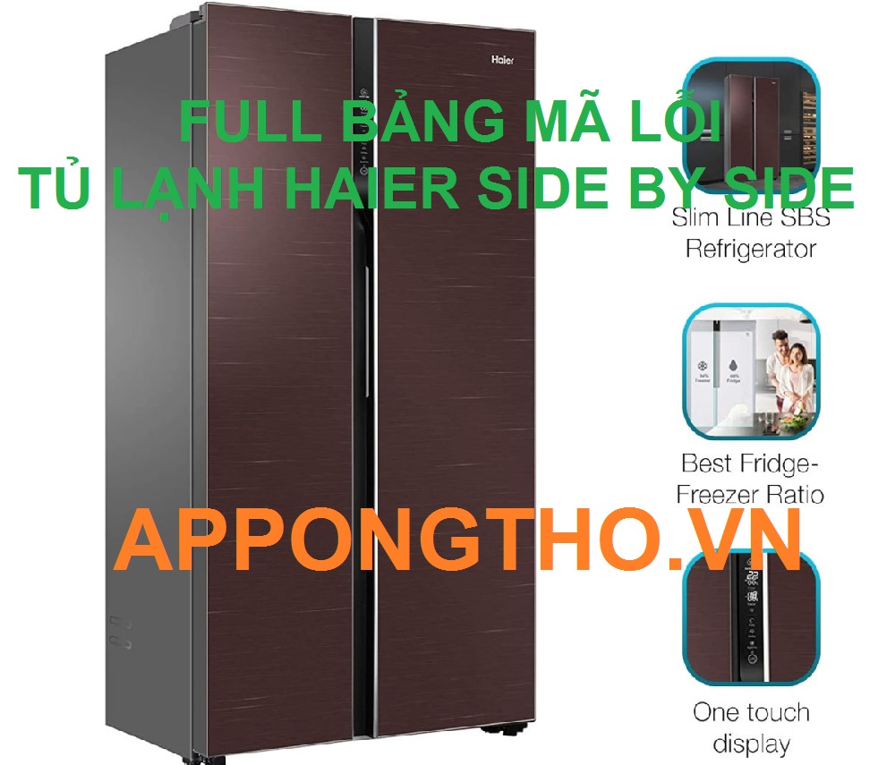 Dịch vụ sửa mã lỗi tủ lạnh Haier