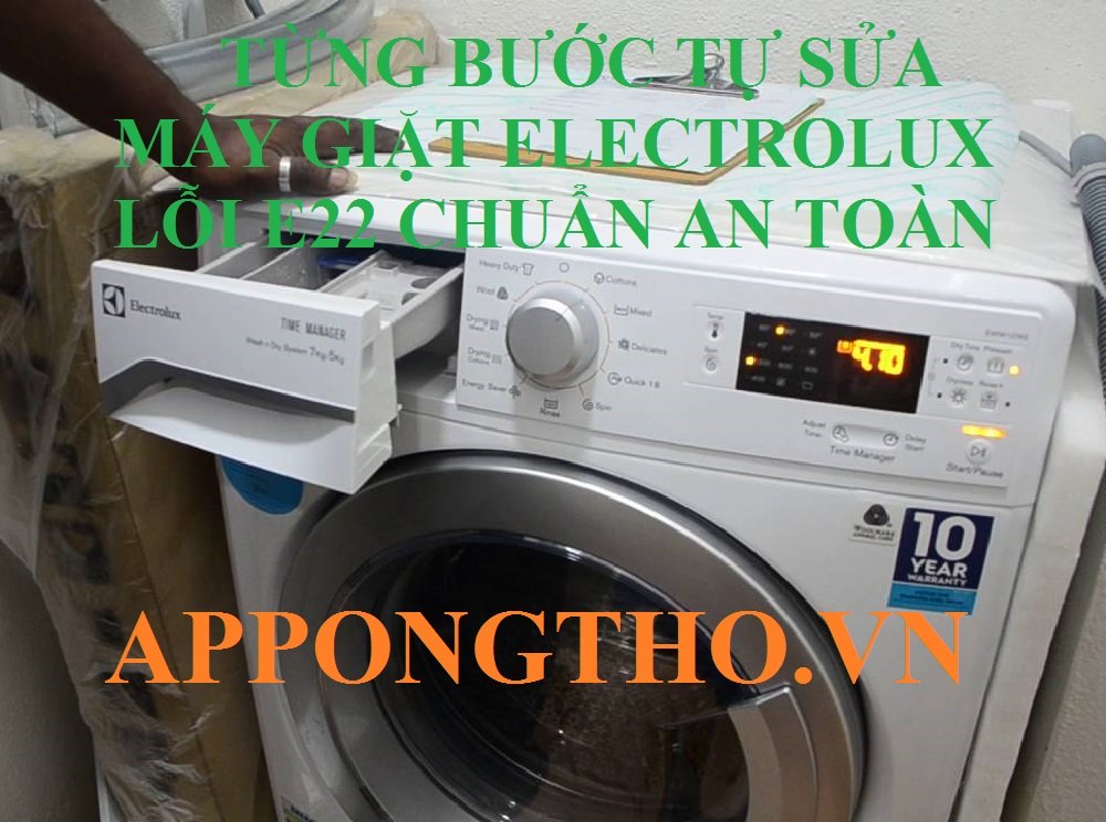 Mã lỗi E22 máy giặt Electrolux là gì?