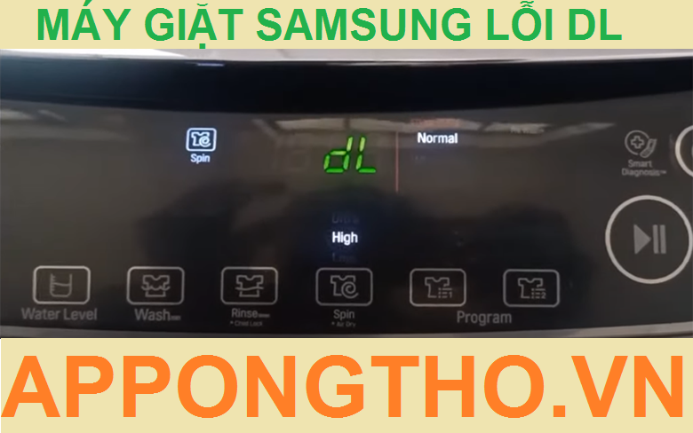 Mã lỗi DL trên máy giặt Samsung là lỗi gì?