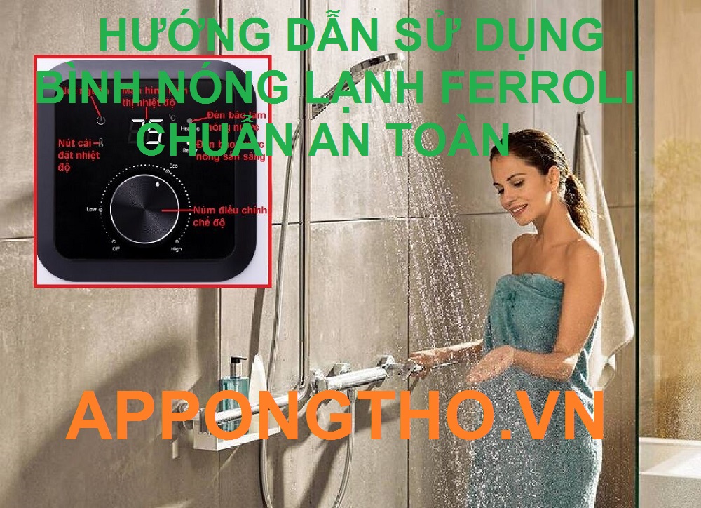 Bảng chức năng bình nóng lạnh Ferroli