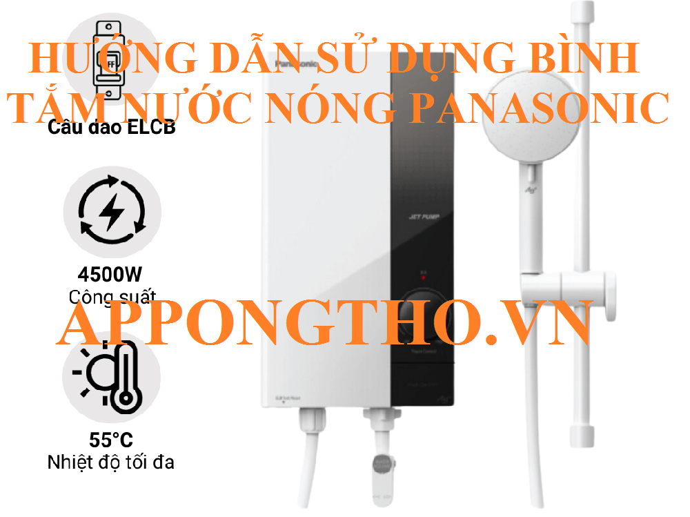 Cách bình tắm nước nóng Panasonic hoạt động