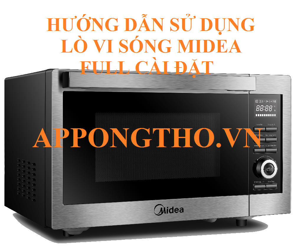 Quy trình sử dụng lò vi sóng Midea cơ bản