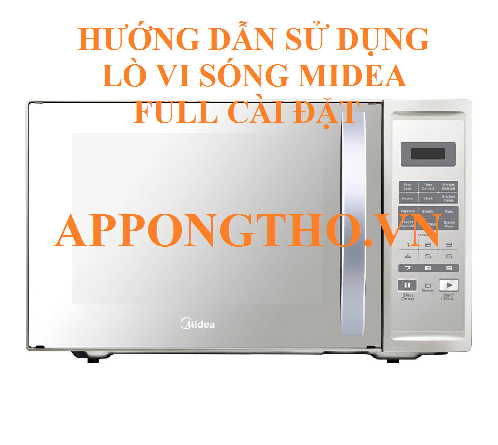 Cài đặt nâng cao nút, phím bấm lò vi sóng Midea