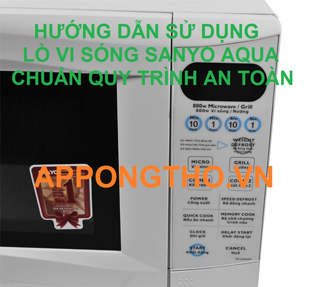 10 Lưu ý sử dụng lò vi sóng Sanyo