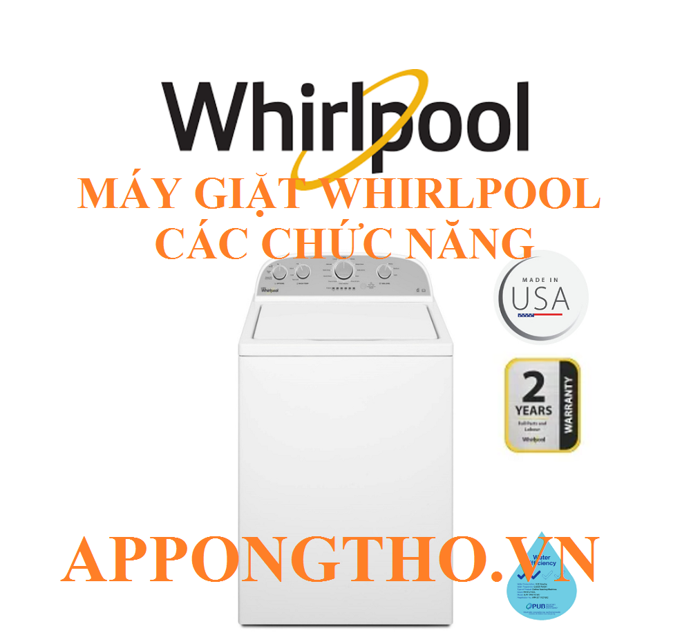 Ưu điểm máy giặt Whirlpool