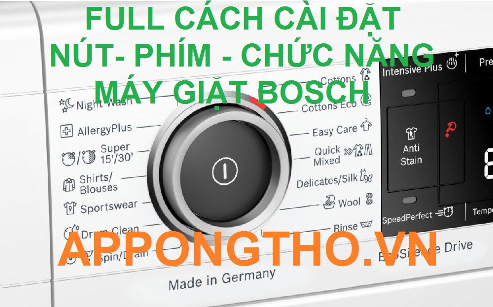 10 Điều cần tránh khi sử dụng máy giặt Bosch