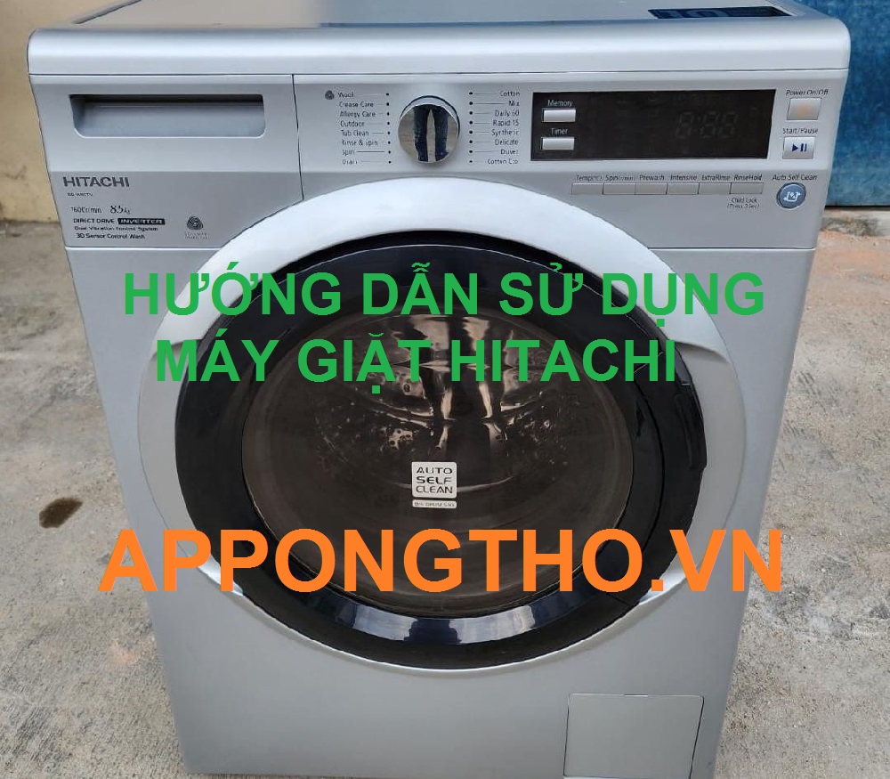 Sử Dụng Máy Giặt Hitachi Các Nút
