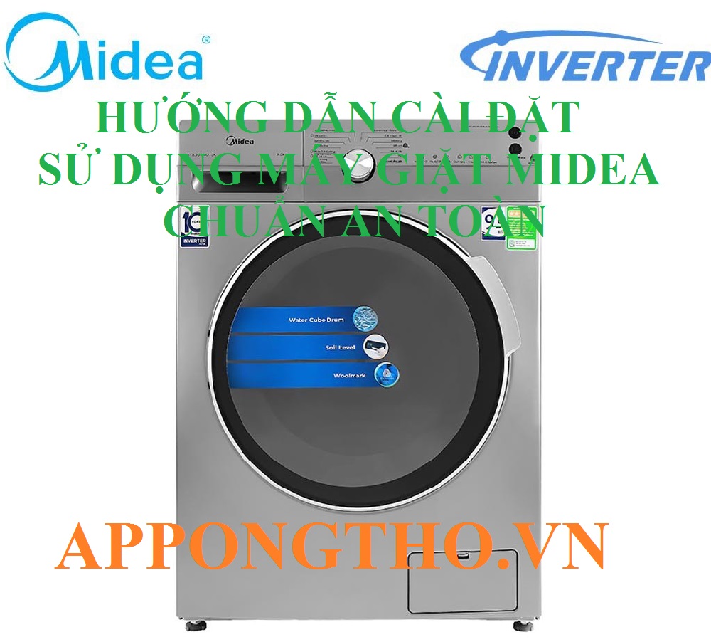 Cách cài đặt các chức năng máy giặt Midea