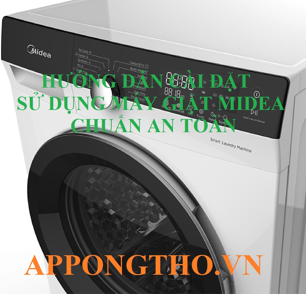 8 Lưu ý sử dụng máy giặt Midea