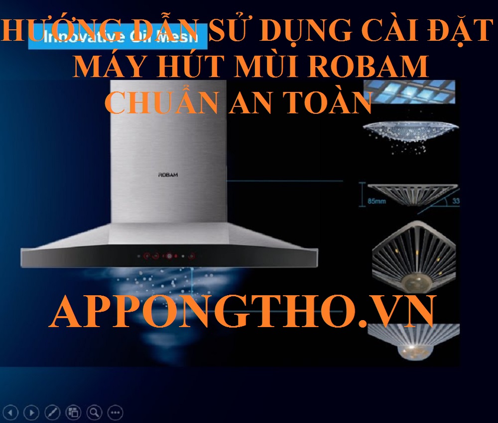 Hướng dẫn sử dụng máy hút mùi Robam