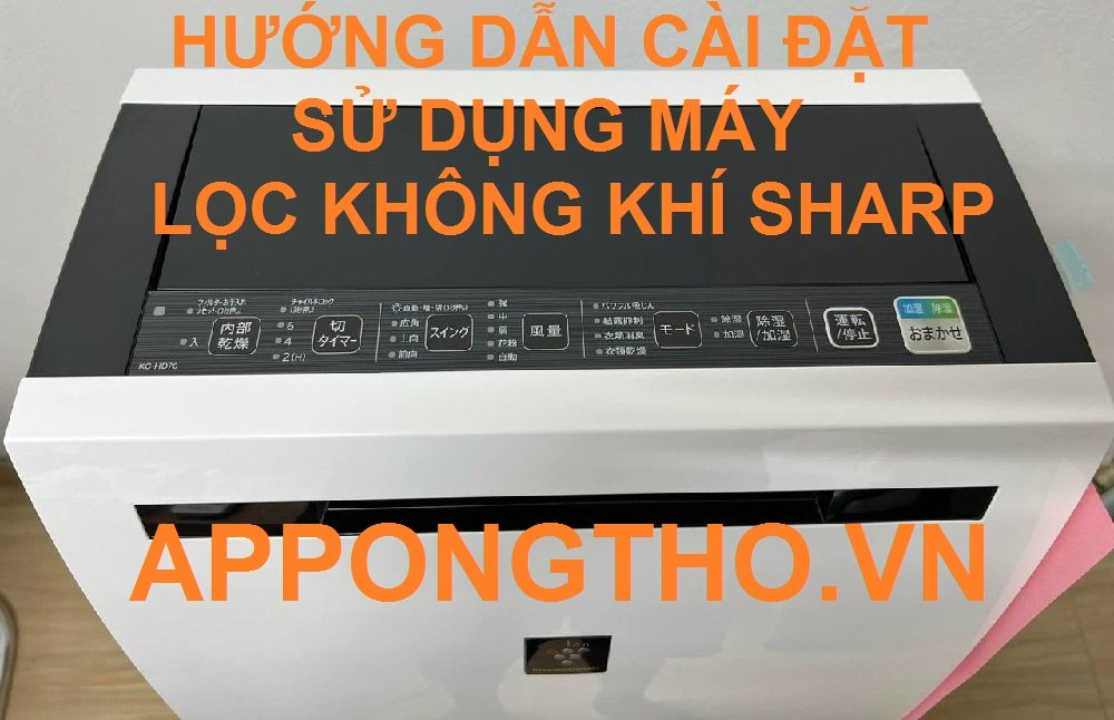 Bảng điều khiển máy lọc không khí Sharp