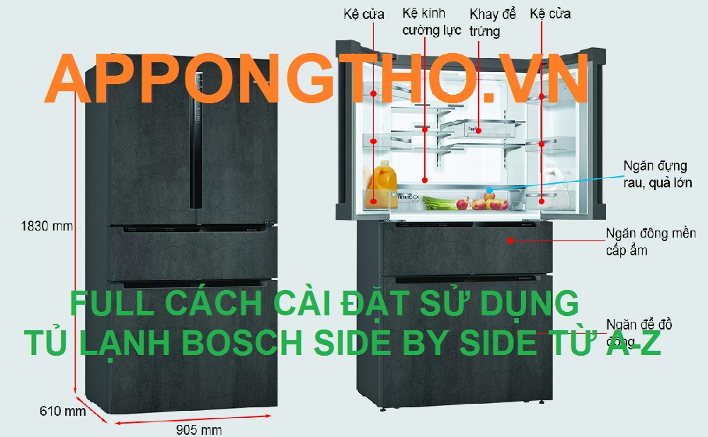 10 cách vận chuyển lắp đặt tủ lạnh Bosch an toàn