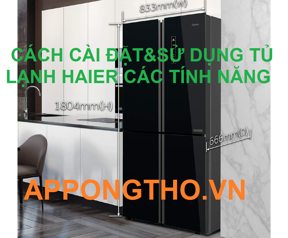 Bảng chức năng trên tủ lạnh Haier