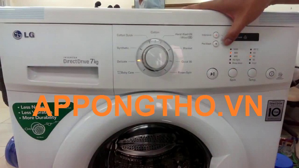 sửa máy giặt lg tại ứng dụng ong thợ