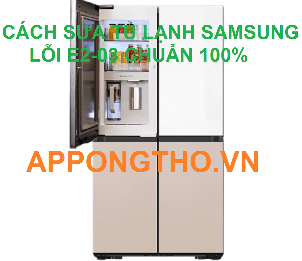 Nguyên Nhân Tủ Lạnh Samsung Báo Lỗi E2-03 Chính Xác 100%