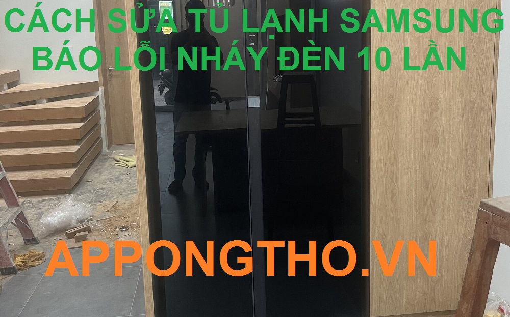 10 Lần nháy đèn đỏ trên tủ lạnh Samsung là gì?