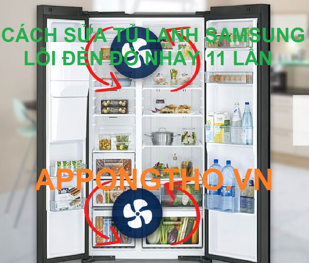 Cách khắc phục lỗi quạt gió trong tủ lạnh Samsung