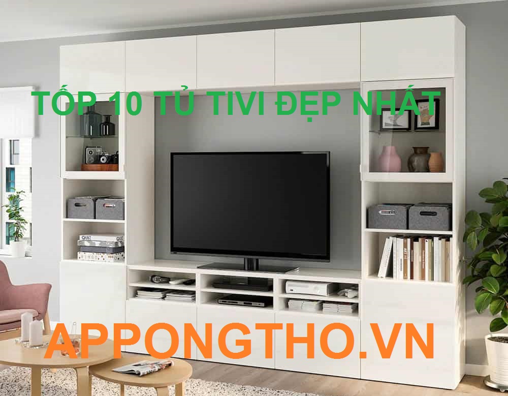 10 Mẫu tủ tivi sang trọng, bền đẹp, hiện đại bậc nhất