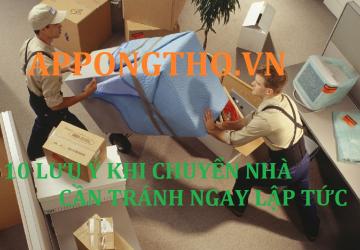 Lưu ý trong quá trình vận chuyển nhà tránh đổ vỡ