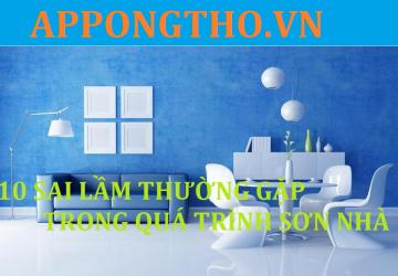 10 sai lầm khi sơn nhà thường gặp trong quá trình thi công