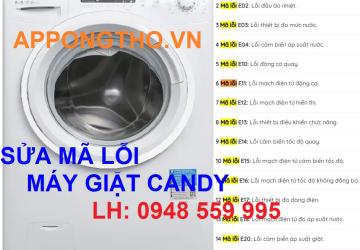 Bảng Mã Lỗi Máy Giặt Candy [ Cách Sử Lý Nhanh ]