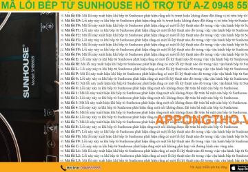 48+ Mã Lỗi Bếp Từ Sunhouse Nguyên Nhân & Cách Khắc Phục Từ A-Z