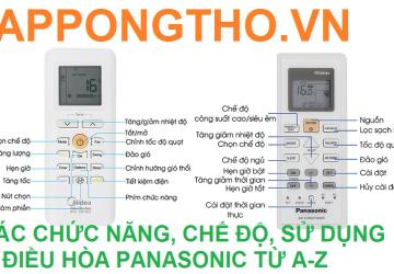 Cách Dùng Khiển Điều Hòa Panasonic Full Cài Đặt Chức Năng