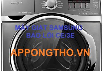 Máy giặt Samsung báo lỗi cE/3E