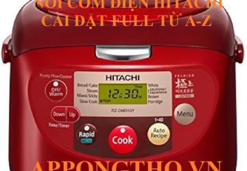 Sử Dụng Nồi Cơm Điện Hitachi