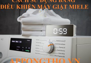 Sử Dụng Máy Giặt Miele Cài Đặt Full Chức năng