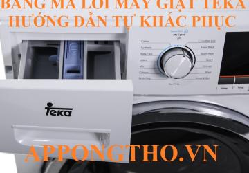 Bảng Mã Lỗi Máy Giặt Teka
