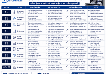Bảng Mã Lỗi Máy Rửa Bát Bauknecht