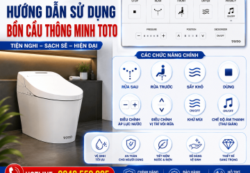 Sử Dụng Bồn Cầu Thông Minh TOTO