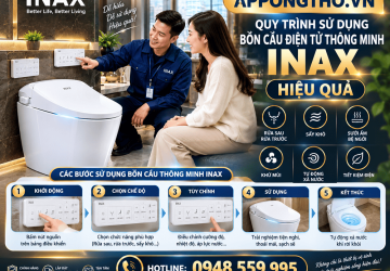 Sử Dụng Bồn Cầu Thông Minh INAX