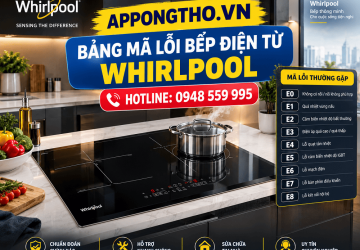 Bảng Mã Lỗi Bếp Từ Whirlpool